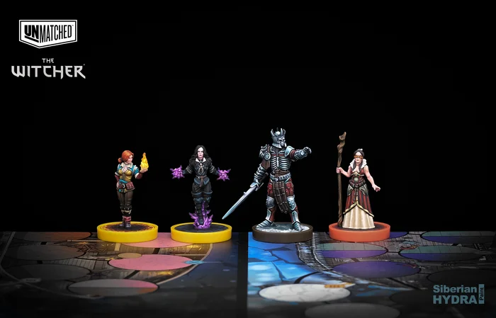 Unmatched: The Witcher - My, Painting miniatures, Miniature, Painting, Witcher, Board games, Tabletop role-playing games, Painting, Figurines, Longpost