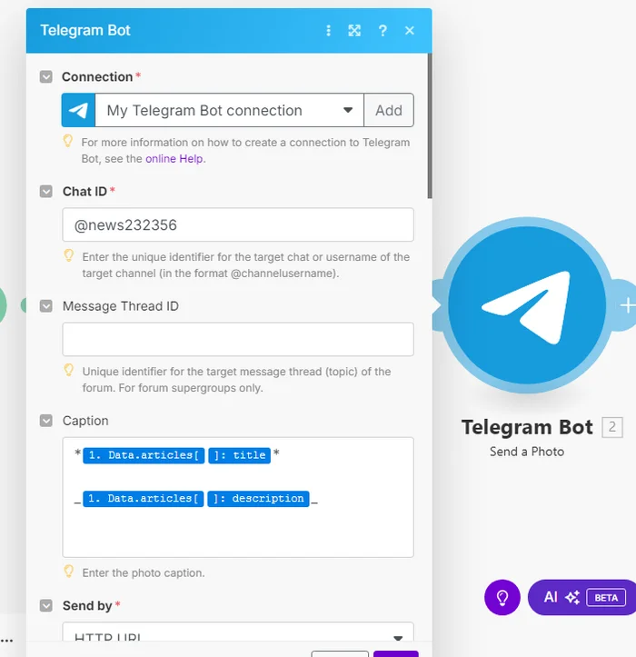 Автоматизация постинга новостей в Telegram-канал с помощью Make.com и Telegram-бота - Telegram, Нейронные сети, Чат-Бот, Тестирование, Программа, Telegram (ссылка), Яндекс Дзен (ссылка), YouTube (ссылка), Длиннопост