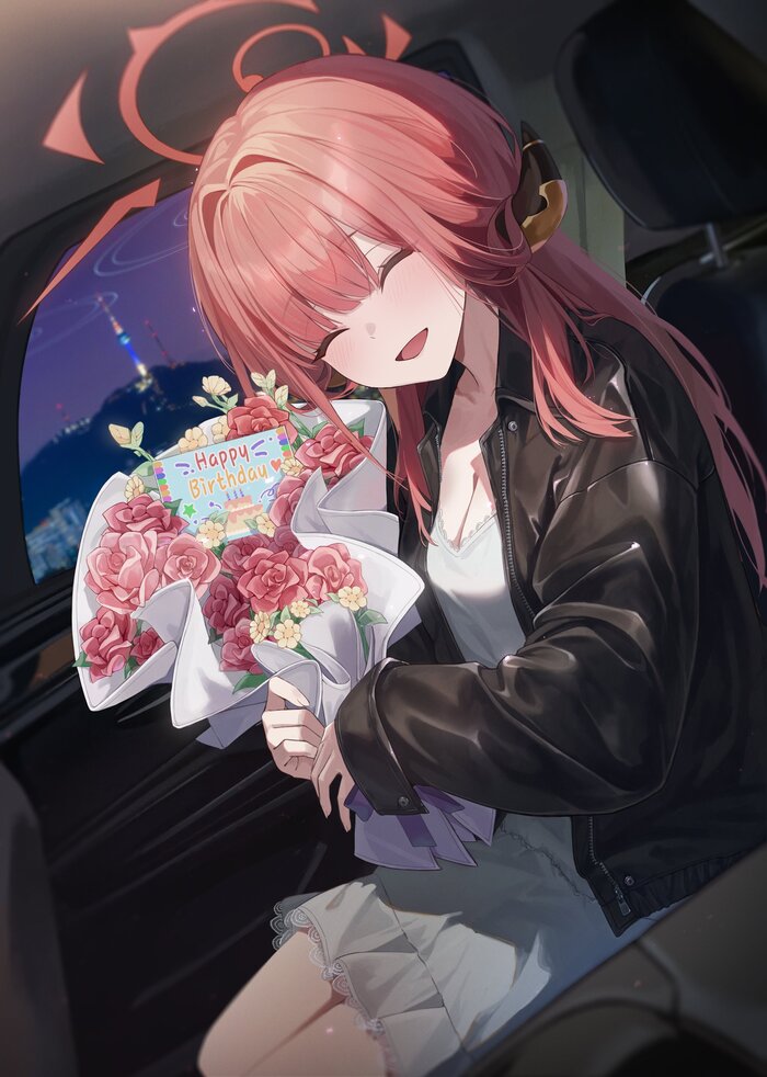     , Anime Art, , , Blue Archive, Rikuhachima Aru,   ,  