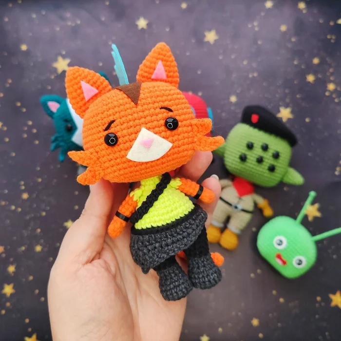 Extreme Space - My, Final Space, Knitted toys, Amigurumi, Needlework without process, Animated series, Crochet, Soft toy, Friday tag is mine, Plush Toys, Longpost