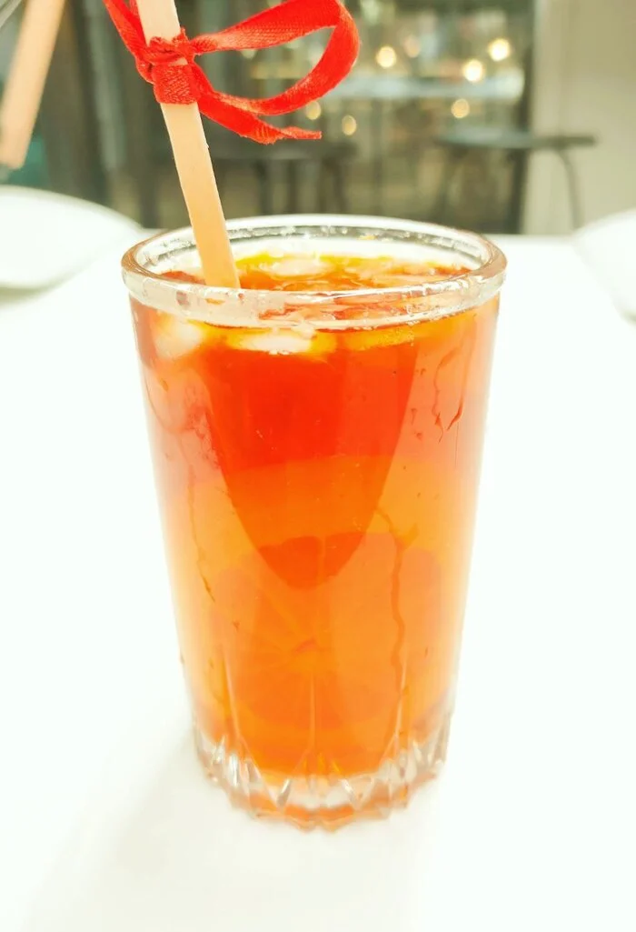 Sunset berry tea из Genshin - Моё, Подача блюд, Готовка для ленивых, Genshin Impact