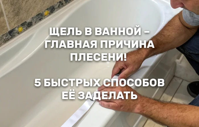 A crack in the bathroom is the main cause of mold! 5 quick ways to seal it - Repair, Bathroom, Life hack
