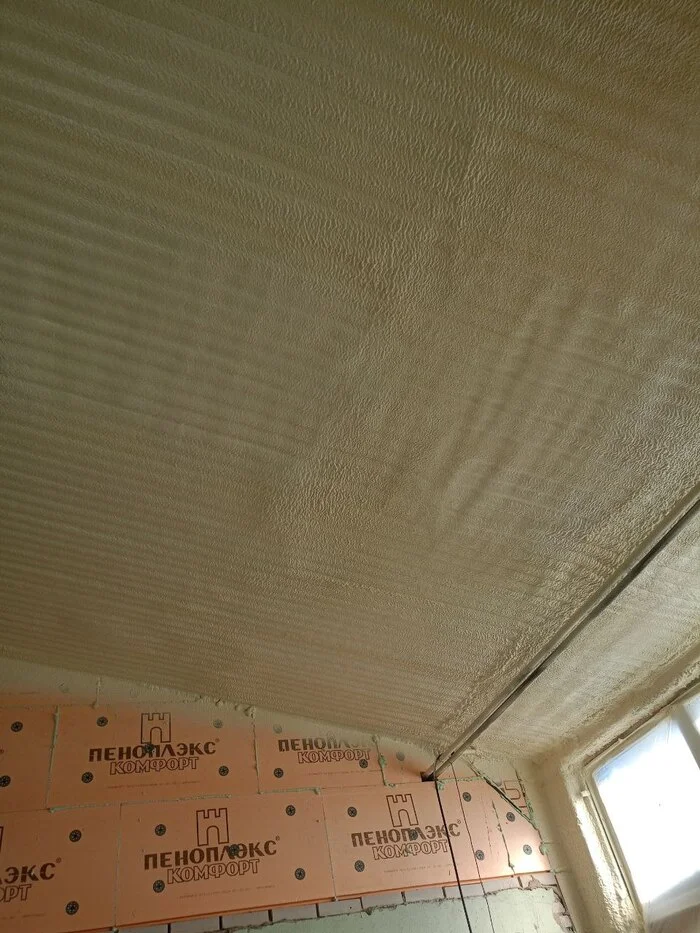 Profiled sheet with PPU insulation - thermal insulation of a roof made of closed-cell profiled sheet - My, Profiled sheet, Warming, Short post, Polyurethane foam, Building, Production