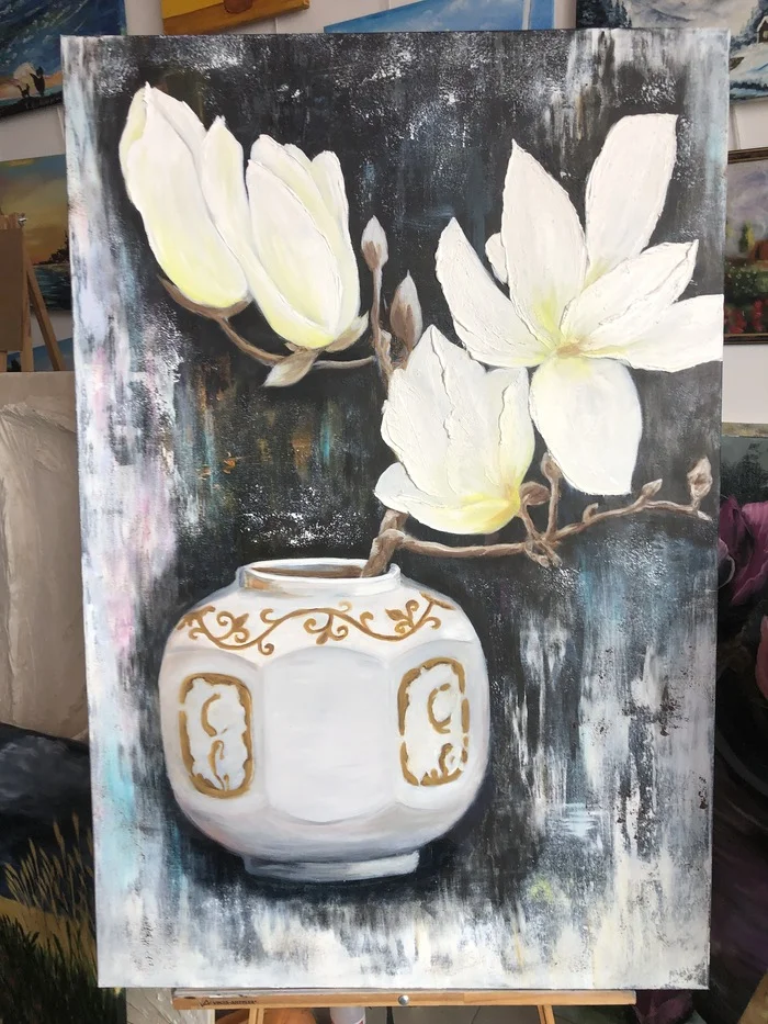 Interior) - My, Painting, Painting, Canvas, Oil painting, Author's painting, Palette knife, Interior, Video, Vertical video, Short videos, Longpost