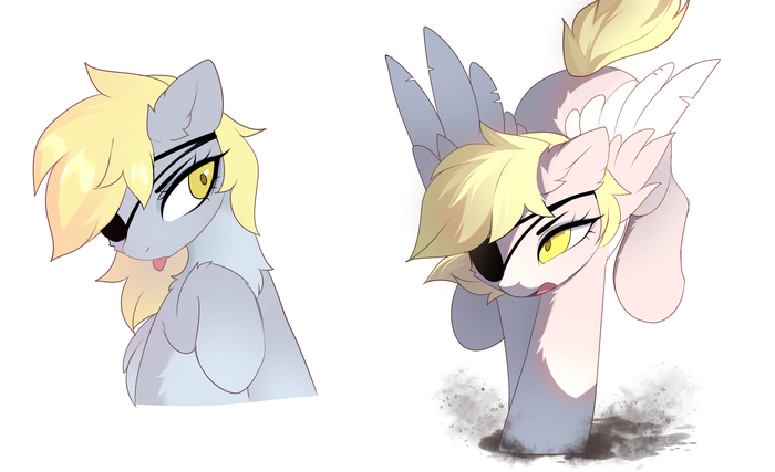 А ей идёт повязка