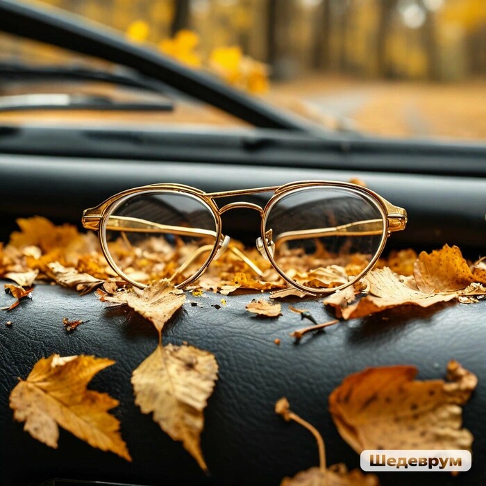 Очки в позолоченной оправе