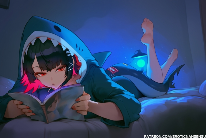    Eroticnansensu, , , Anime Art,  , Zenless Zone Zero, Ellen Joe (zzz), Extra thicc, , Game Art