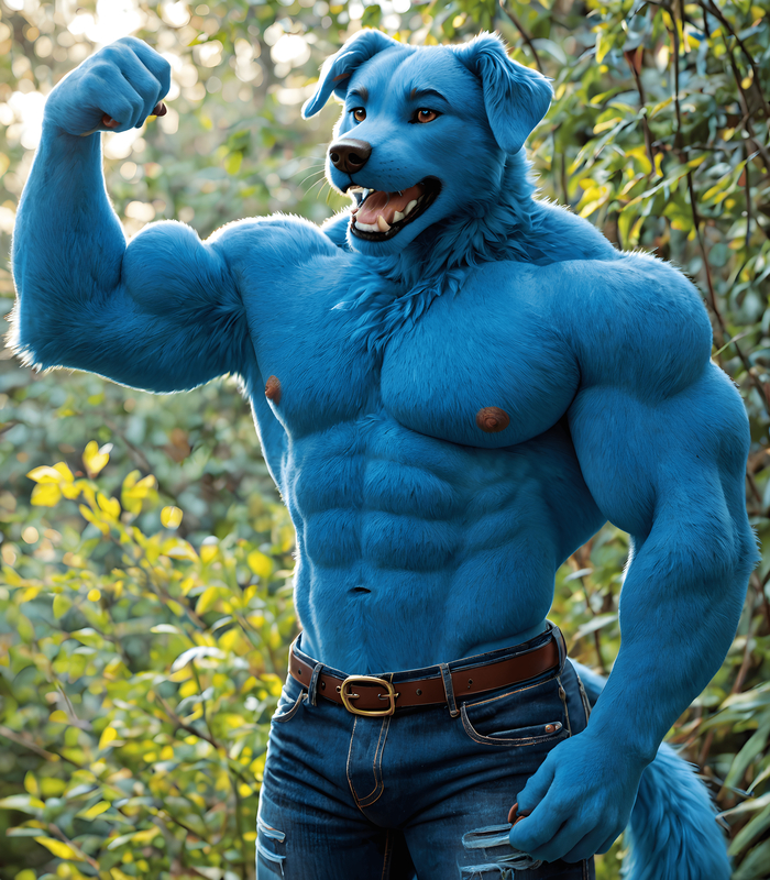    Wolfmks #1049 ,  , Furry Art, Furry Dog, Stable diffusion 3, 