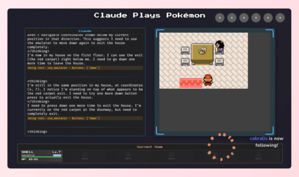 Claude 3.7 Sonnet   Pok&#xE9;mon Red, 3.5 Sonnet    