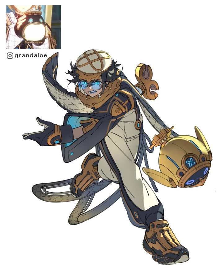    Grandaloe , Anime Art, Genshin Impact, ,   ,  , Freminet (Genshin Impact)
