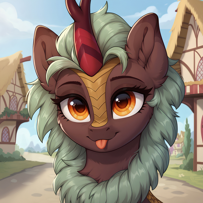 А Кирин показывает язык :Р