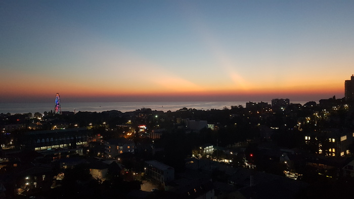 Красивый закат над морем!!!