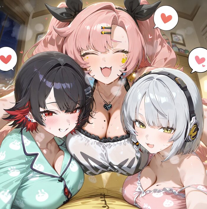   Jeje box, , , Anime Art,  , Zenless Zone Zero, Nicole Demara (zzz), Ellen Joe (zzz), Anby Demara (zzz), Game Art, 