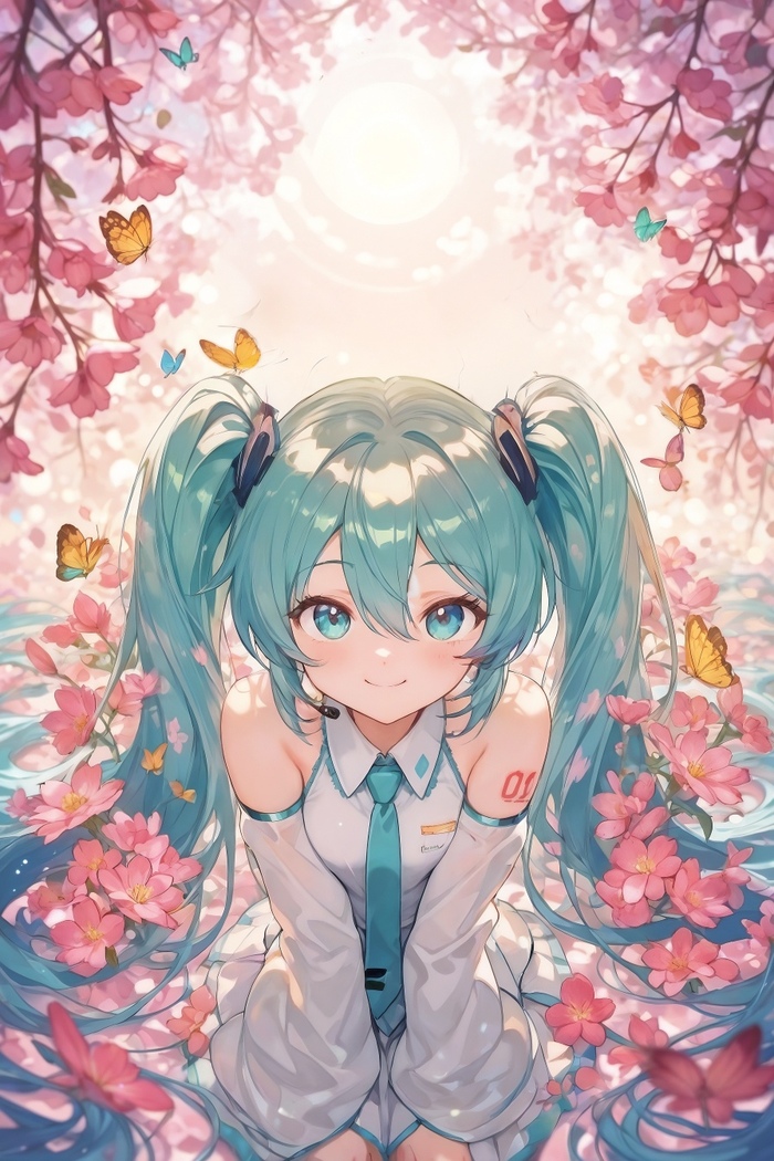    ,  , , Anime Art, Hatsune Miku, Flux, ,  ,  ,  , , Hailuo Ai
