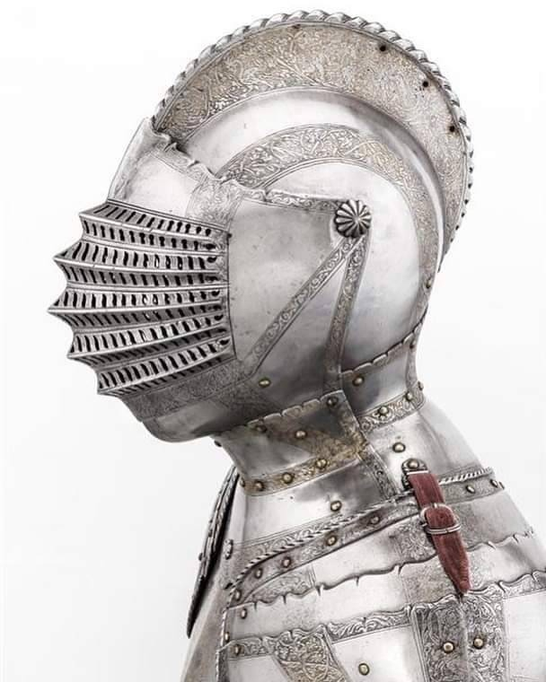 Шлем и часть доспеха для пешего боя, Франция, 1540 год.