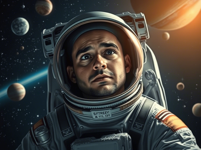 Художественное представление эмоционального эффекта космическая меланхолия.