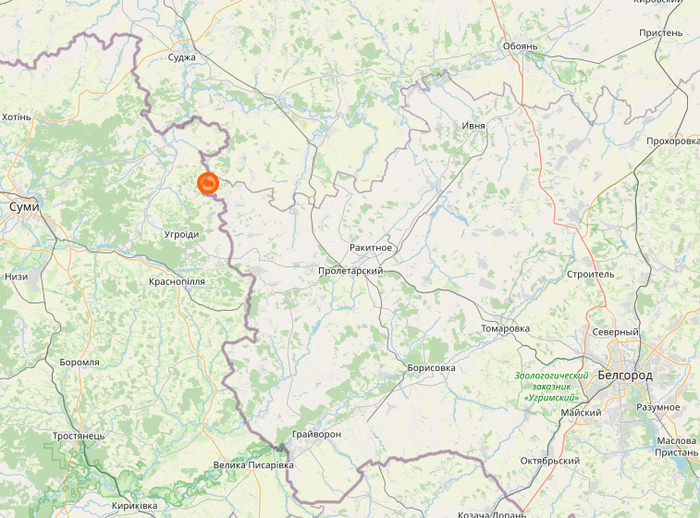 Продолжение поста «Большая группа ВСУ и неназванный ударный БПЛА РФ. Окрестности н.п. Суджи, курское приграничье»