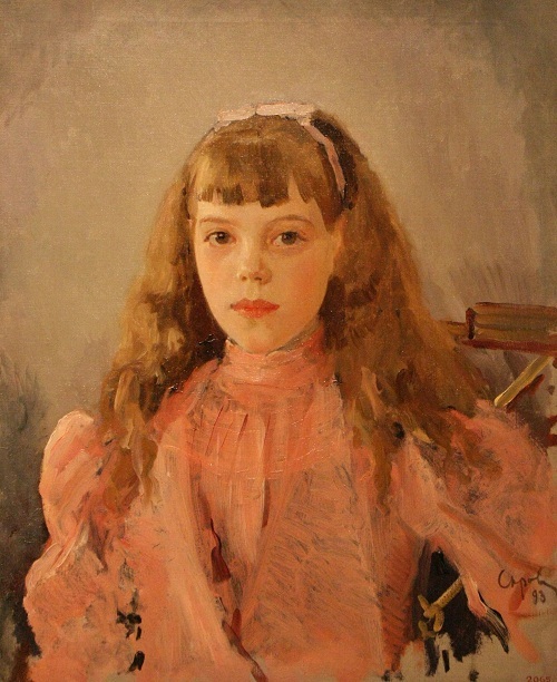 Портрет великой княжны Ольги Александровны в детстве. (1893). Государственный Русский музей. Автор: Валентин Серов.