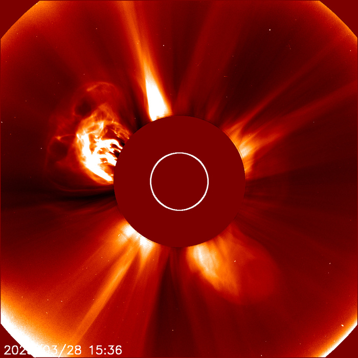 Выброс корональной массы / SOHO/LASCO