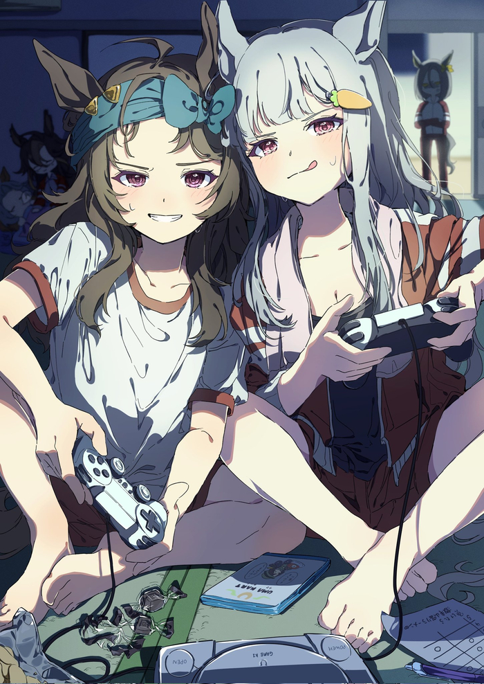 Nakayama Festa & Gold Ship , Anime Art, Uma Musume Pretty Derby, Gold ship, Dream Journey (umamusume), Orfevre, Air Groove, Animal Ears, ,  ,  , Twitter ()