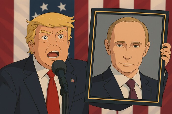 Дядя Дональд с кумиром