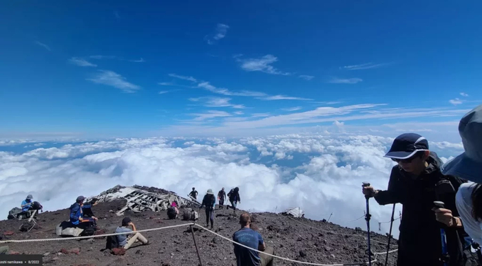 Вид с вершины Фудзи