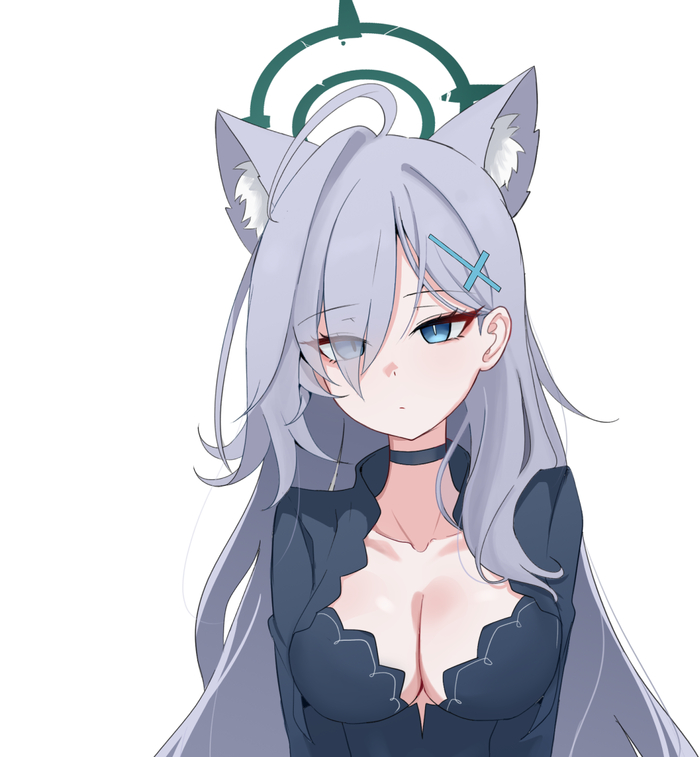 Terror Anime Art, , Blue Archive, Sunaookami Shiroko, Shiroko Terror, Animal Ears