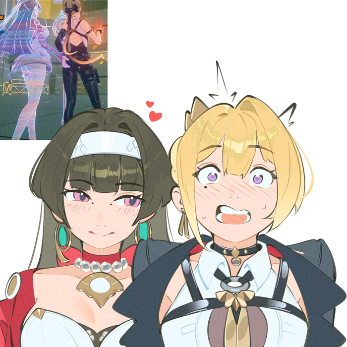  Zenless Zone Zero, Evelyn Chevalier (zzz), Astra Yao (zzz), , , , Anime Art, 