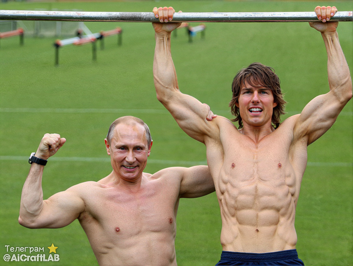 Владимир Путин и Том Круз на тренировке. А вы когда тренировались?