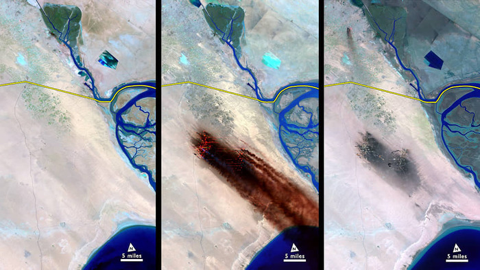 ������ �� �������� Landsat, ��������� ��, �� ����� � ����� �������� �������. ������ ����� � ������� ����� � ��������