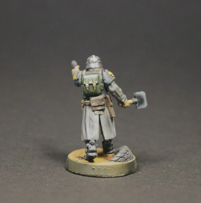 Ветеран Корпуса Смерти Крига, 35мм, 3д печать Warhammer, Миниатюра, Покраска, Стендовый моделизм, Моделизм, Krieg, Покраска миниатюр, Wh miniatures, Роспись, Death Korps of Krieg, 3D печать, Фигурки, Длиннопост
