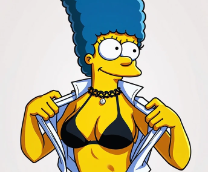 Marge Simpson art