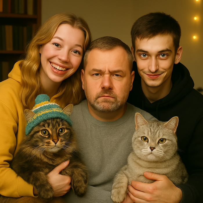 Мы с мужем почему-то погрустнела, но в целом, я считаю, пиздато получилось)