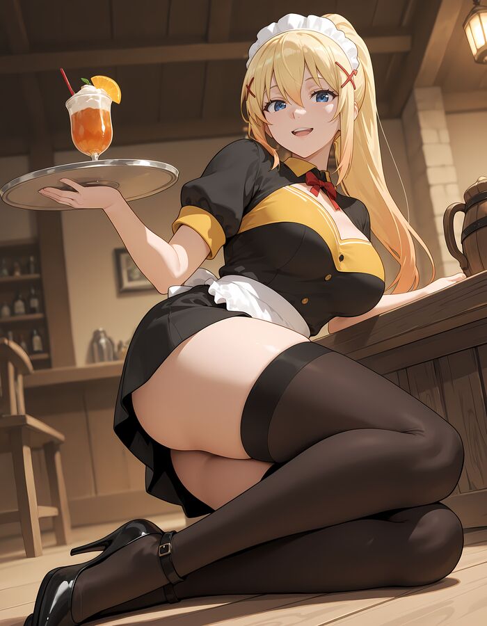 , :   , Stable Diffusion, , Anime Art, , Konosuba, Darkness, ,  , , , , 