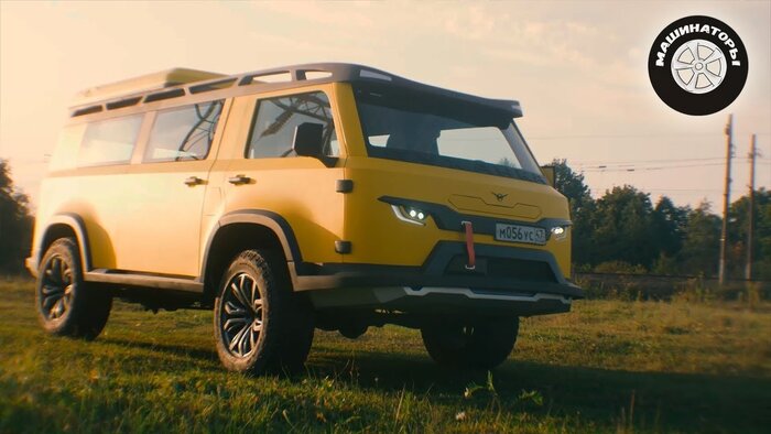 Ответ на пост «Нейросеть показала гибрид Cybertruck и легендарного "уазика"»