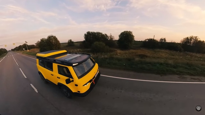 Ответ на пост «Нейросеть показала гибрид Cybertruck и легендарного "уазика"»