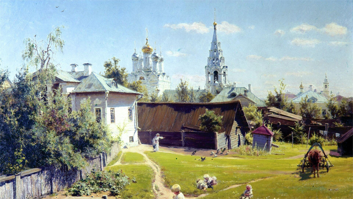 Чем не Поленов, например, «Московский дворик»?