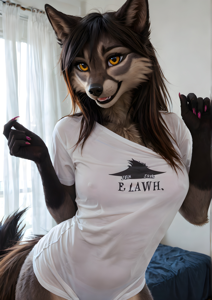    Wolfmks #1221 ,  , Furry Art, Furry wolf, Stable diffusion 3