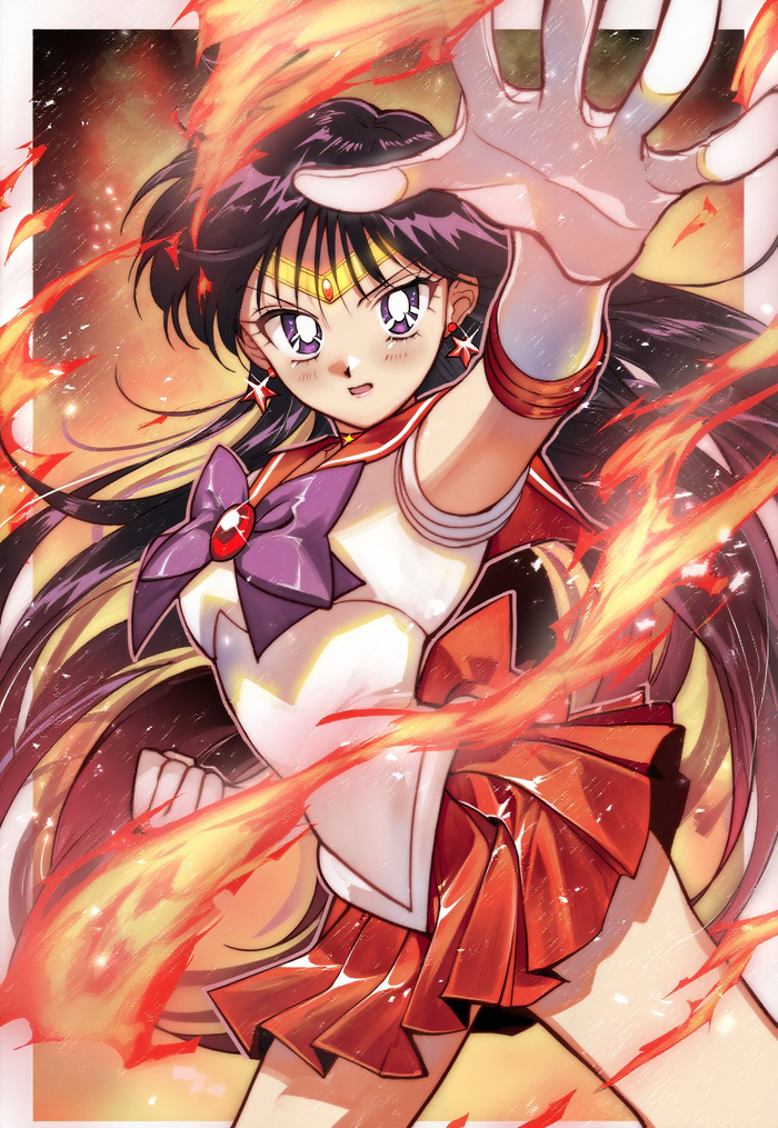   ,  ! Sailor Moon, Sailor Mars, , Anime Art, , 