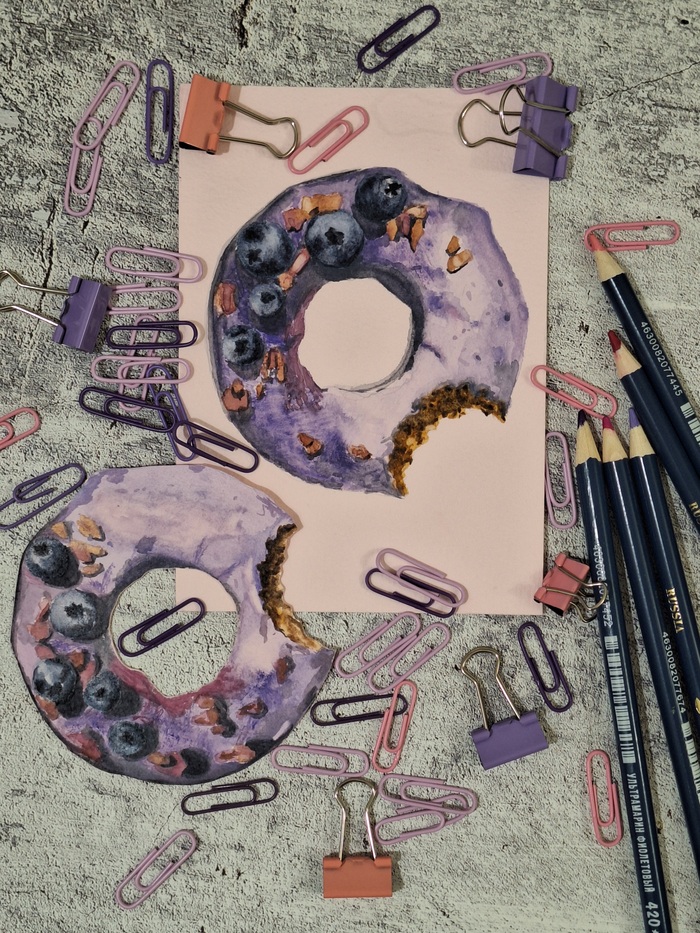 Черничные пончики