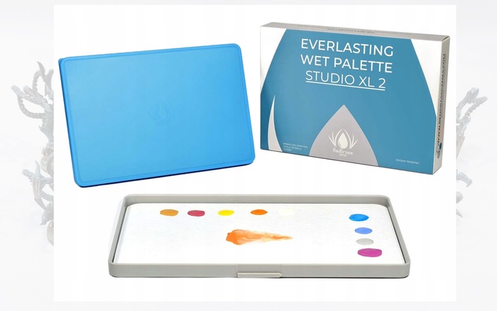 Пример готовой влажной палитры из магазина