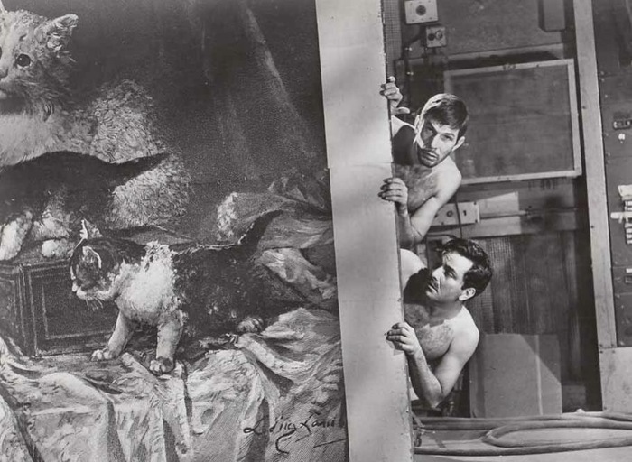 Шеф полиции - "Балкон" (1963). Экранизация пьесы Жана Жене. В кадре Фальк и Леонард Нимой.