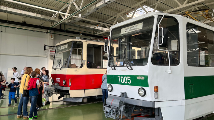 В Москве состоялся парад исторических трамваев