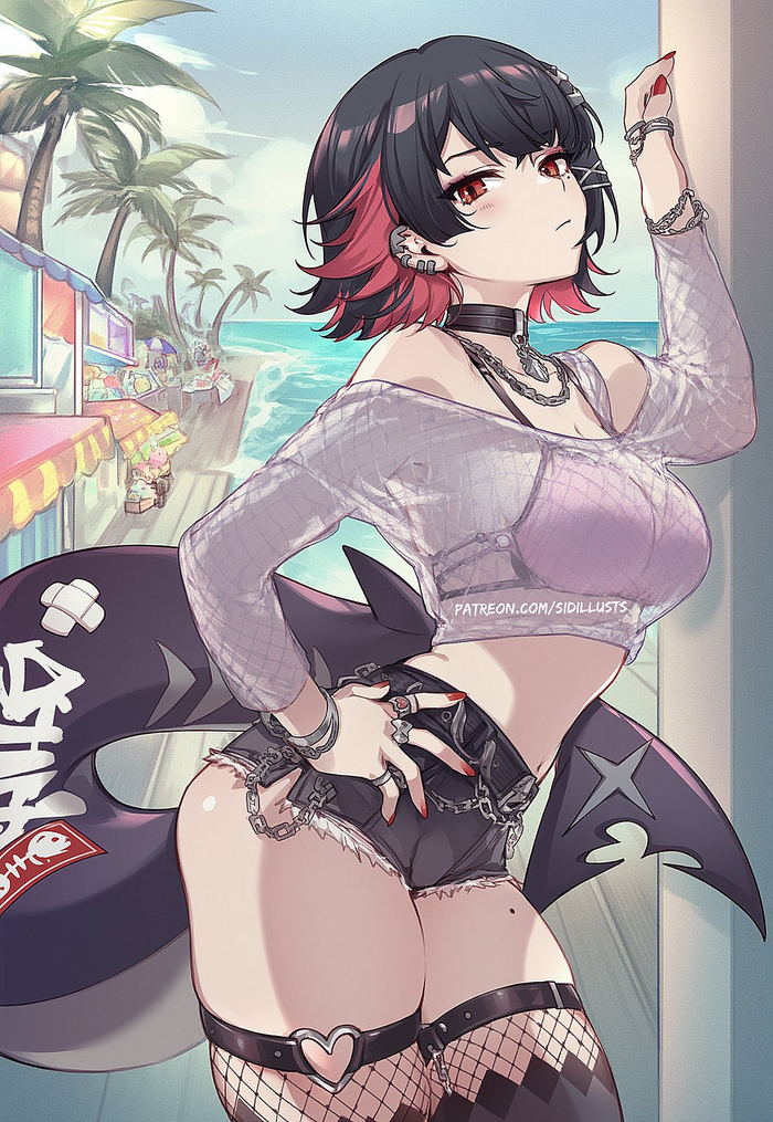  Sidillusts, Anime Art, , , Zenless Zone Zero, Ellen Joe (zzz),  