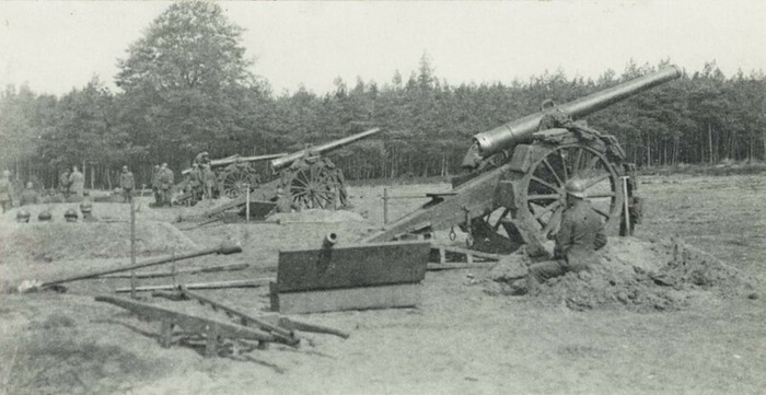 Примерно так выглядели пушки де Банжа