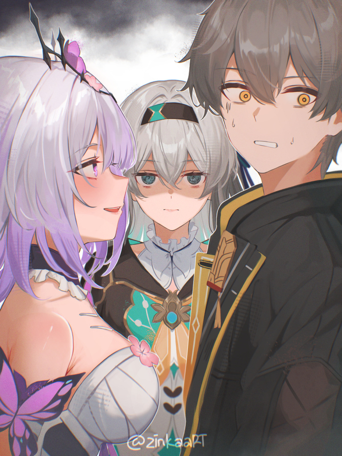  Honkai: Star Rail, Castorice (Honkai: Star Rail), Firefly (Honkai: Star Rail), Caelus (Honkai: Star Rail), , , , Anime Art
