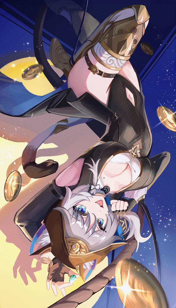     ~ Anime Art, Honkai: Star Rail, Cipher (Honkai: Star Rail), Animal Ears, 