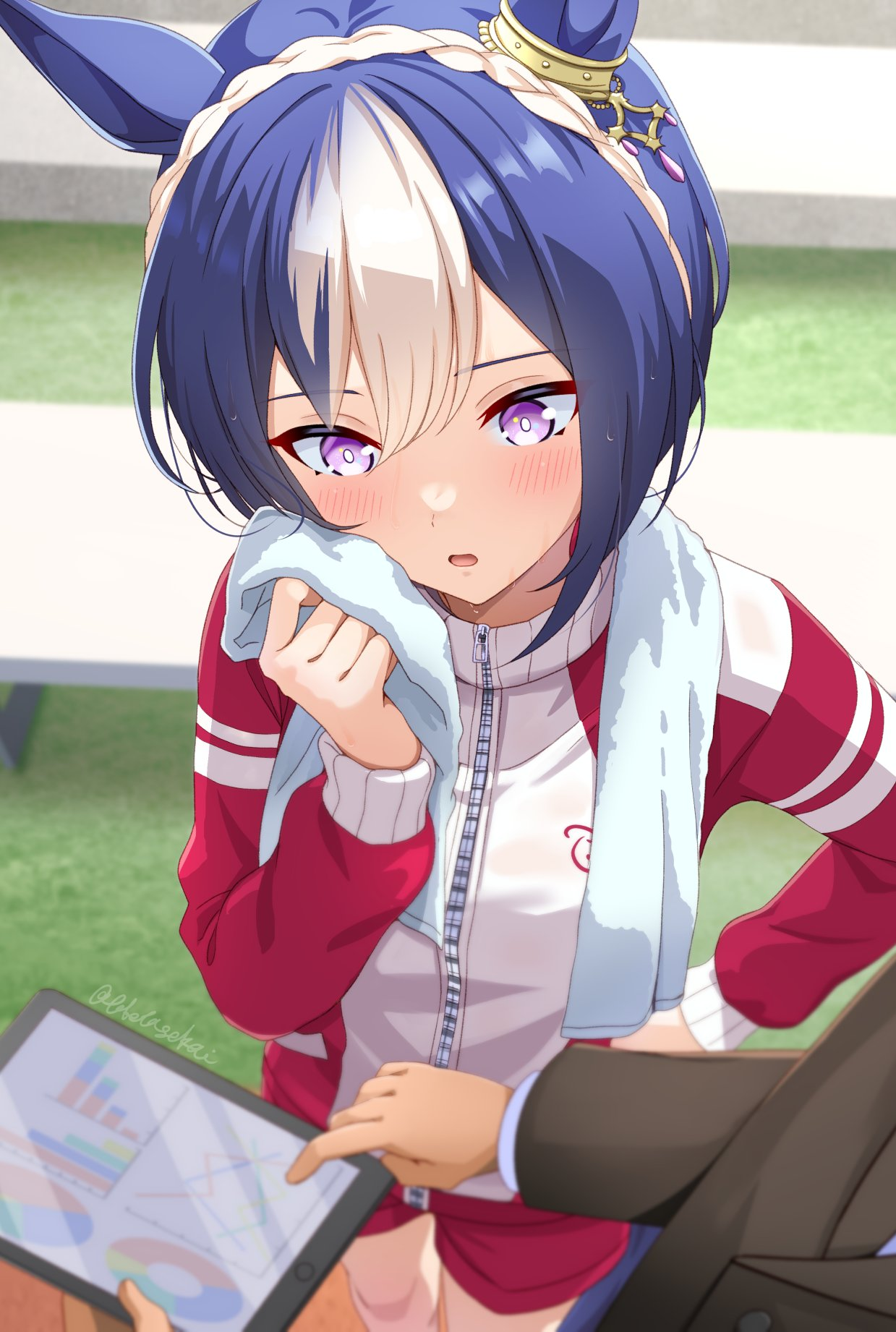 Cesario - Anime, Anime art, Uma musume pretty derby, Cesario, Animal ears, Tail, Sports uniform