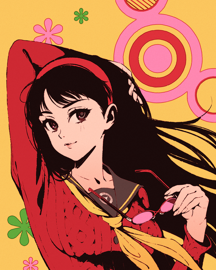  Moshimoshibe (Alexandra Fomina), , , Anime Art, Persona, Persona 4, Amagi Yukiko, Game Art, ,  ()