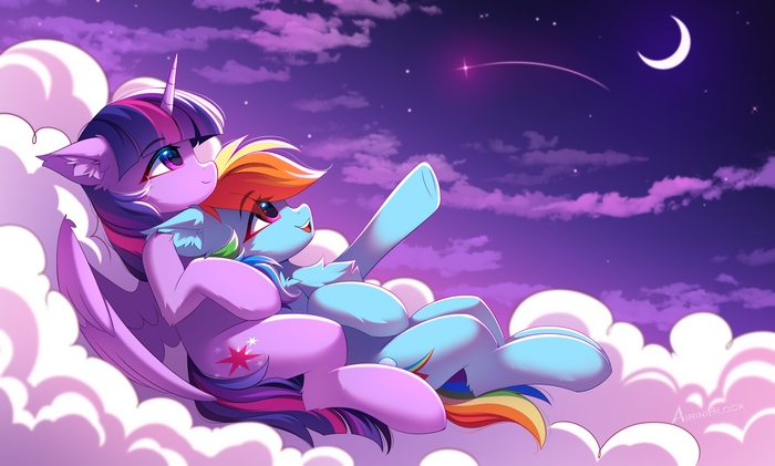                My Little Pony, Twilight Sparkle, Rainbow Dash, Airiniblock
